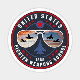 US Fighter Weapons School Glasses Magnet